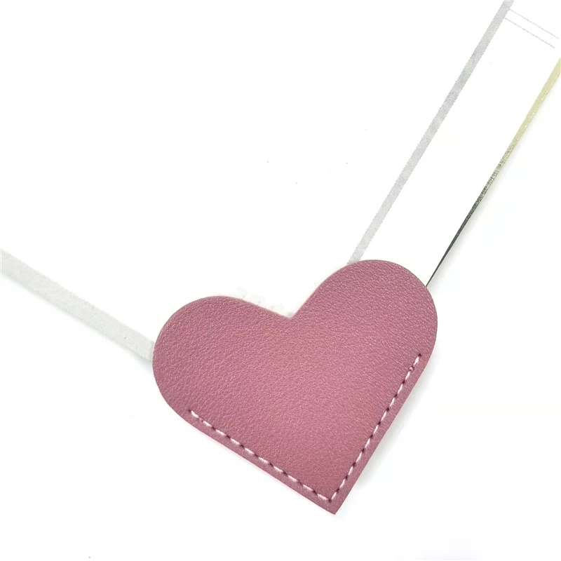 6PCS Love Bookmarks Simple Solid Color Heart Shaped Bookmarks Mini Book Folder Corner Protector Cute Handmade Book Reading Gift