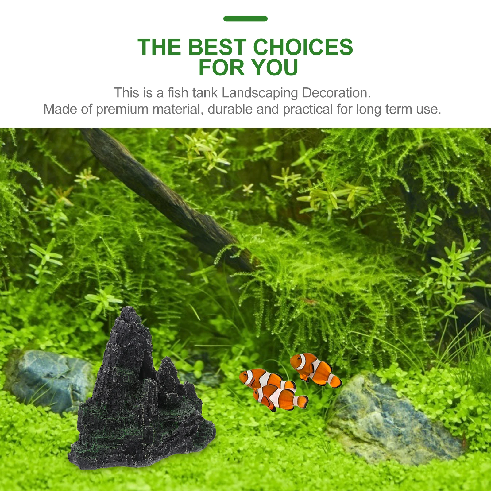 

Aquarium Gravel Rockery Ornaments Fish Tank Fishtank Decoration Decorate Fake Landscape