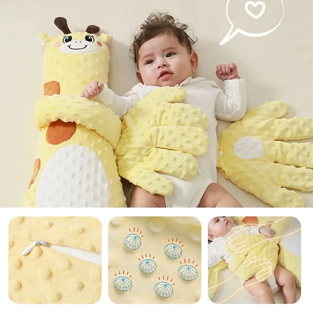 Nuevo Peluche Suave y Cómodo para Dormir, Abrazar y Calmar, Diseño de Palma para Niños, Producto de Compañía para Dormir Acostado