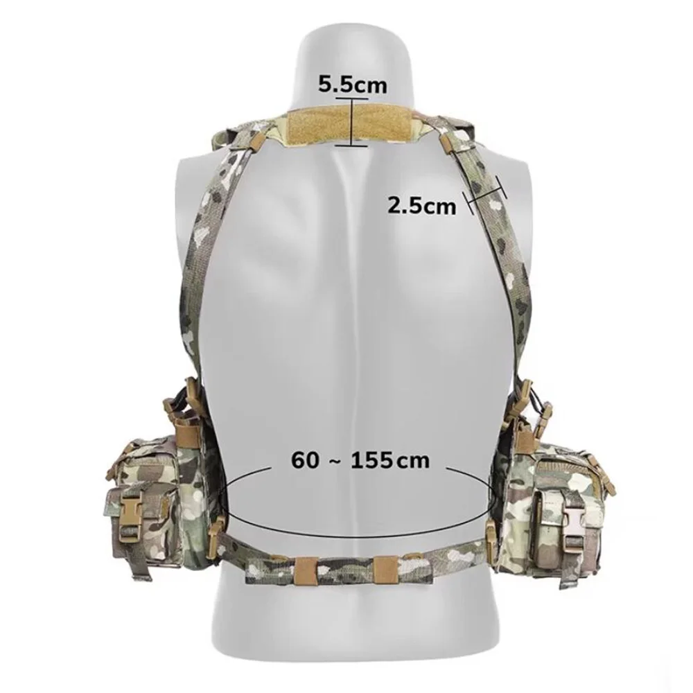 Chest rig à harnais en H