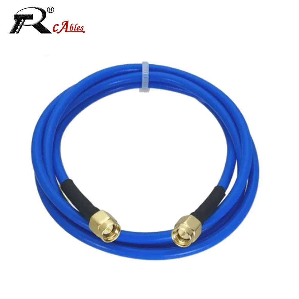 

1PC SMA Male to SMA Male Plug Connector RG 402 Semi Flexible RF Coaxial Cable 0.141" 50ohm Blue