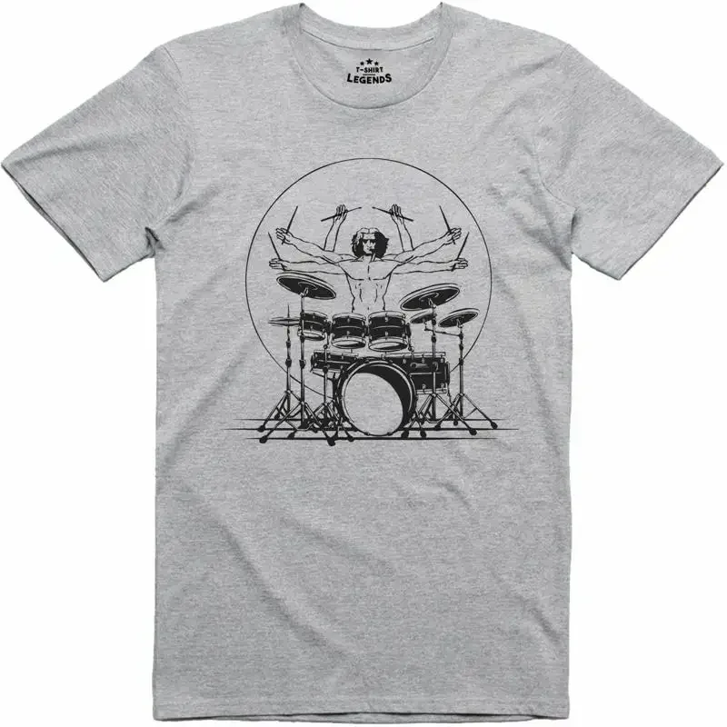 Mens T Shirt Extreme Drummer Rock Grunge Punk Band Regular Fit Tee