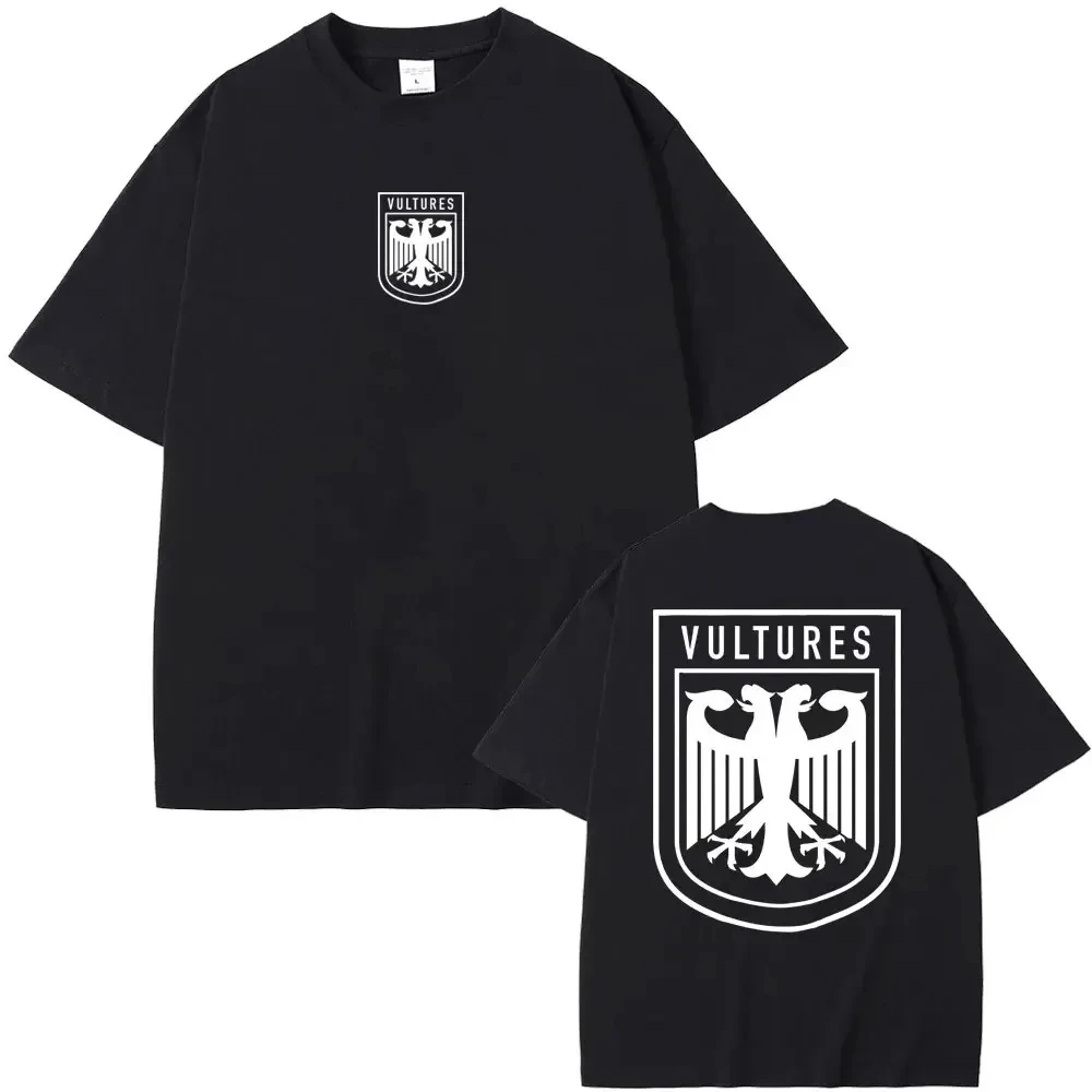 

Rapper Kanye West Vultures New Music Album T Shirts Men Women Tee Hip Hop Fashion Oversized T-shirt Cotton Summer Tshirt Clothes