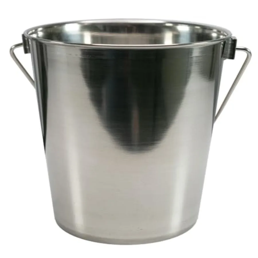 Heavy-Duty Stainless Steel Bucket Pail - 16 Quart