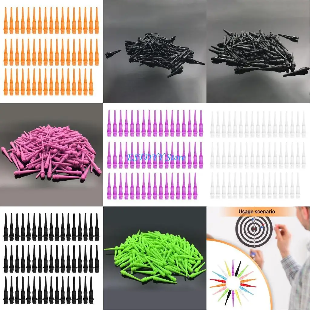 

G6DE 50Pieces Thread Tips Plastic Tip Points Tips Shaft for Dart