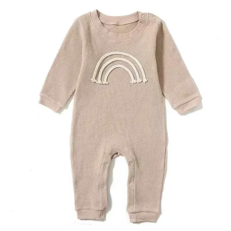 

Autumn New Hot Sale Baby Girls Boys Romper Rainbow Long Sleeves Cotton Kids Pullover Jumpsuit Newborn Cute Clothes PTKPCC