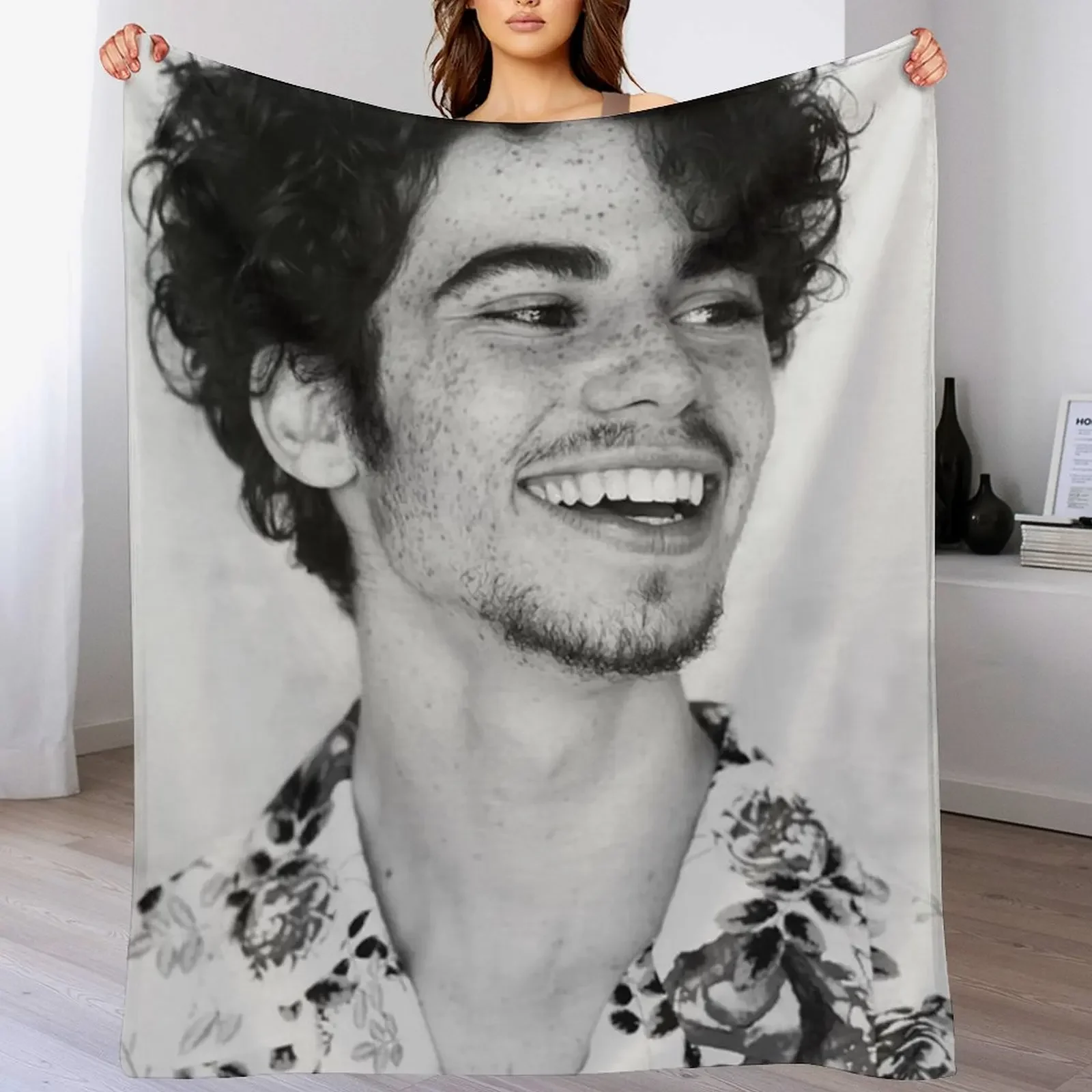 Cameron Boyce Throw Blanket sofa bed Stuffeds Beach Thermal Blankets