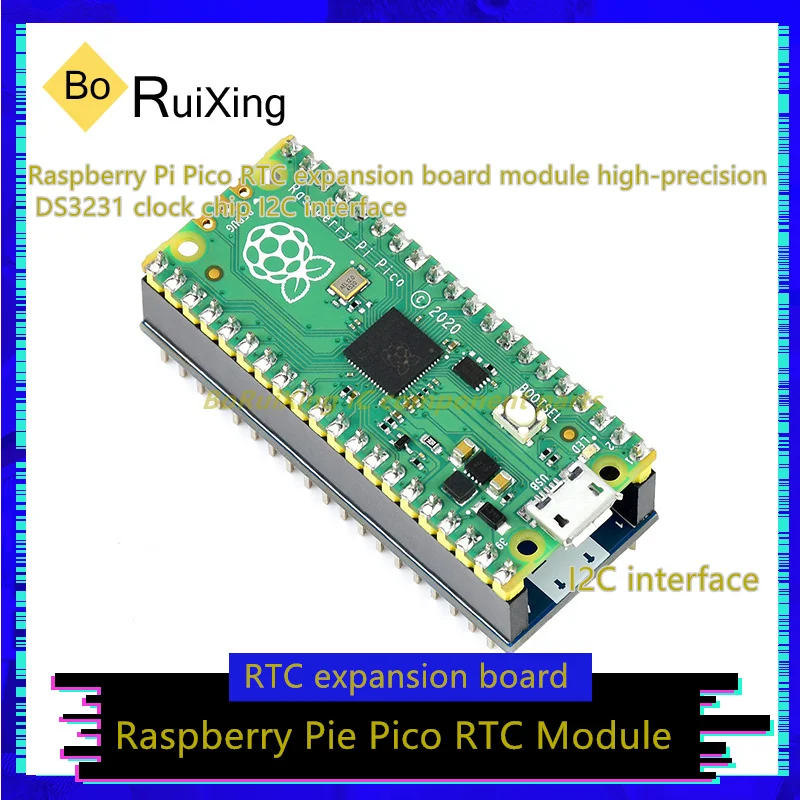 

5PCS/LOT Pico-RTC-DS3231 Expansion Board Module High-precision DS3231 Clock Chip I2C Interface