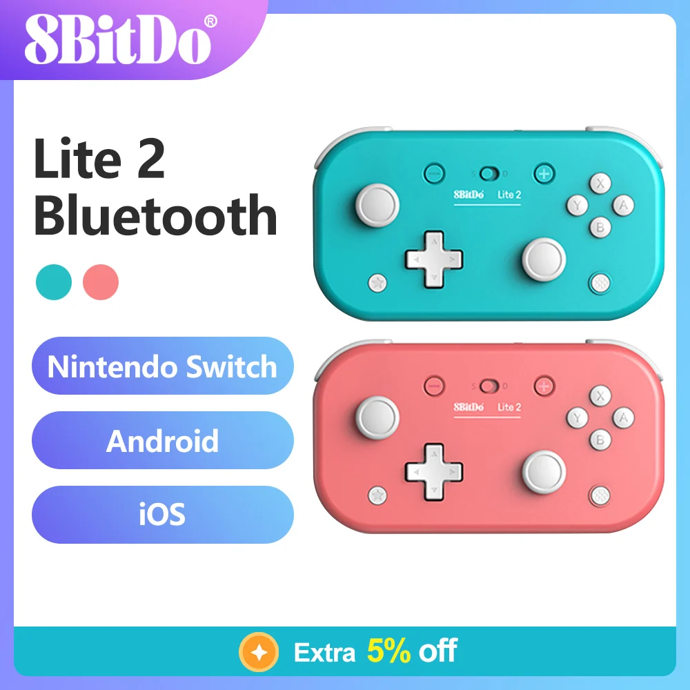 8BitDo Lite 2 Bluetooth Gamepad Game Console Controller Compatible for Nintendo Switch OLED Lite Android  Raspberry Pi Original