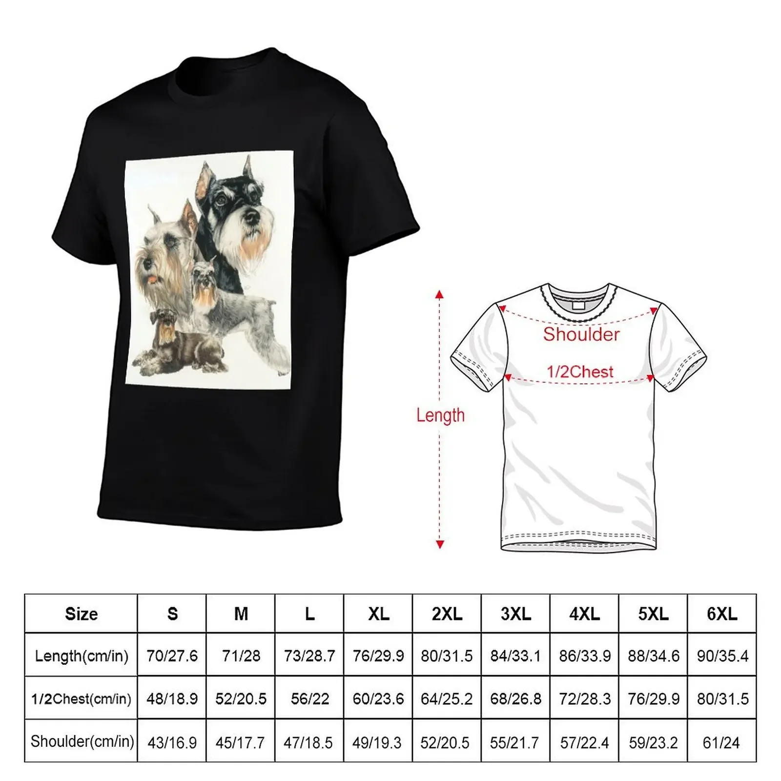 Miniature Schnauzer Gallimaufry T-Shirt street wear plus size tops plain white t shirts men