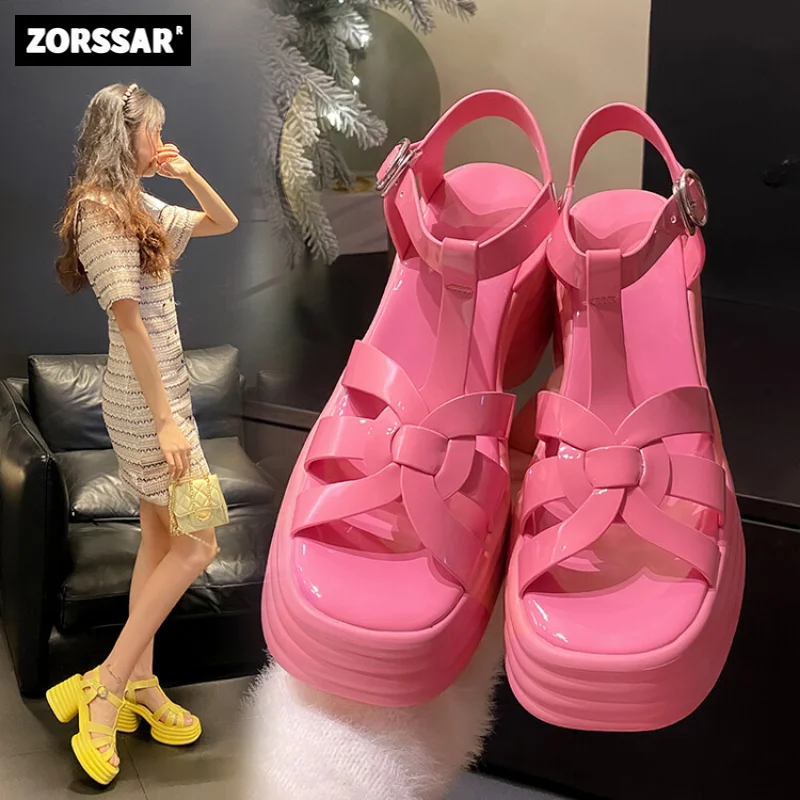 

Women's Sandals Closed Toe 2024 Summer New Women Roman Sandals Leisure Thick Soled Fashion Woven Women's Shoes Sandals Platform