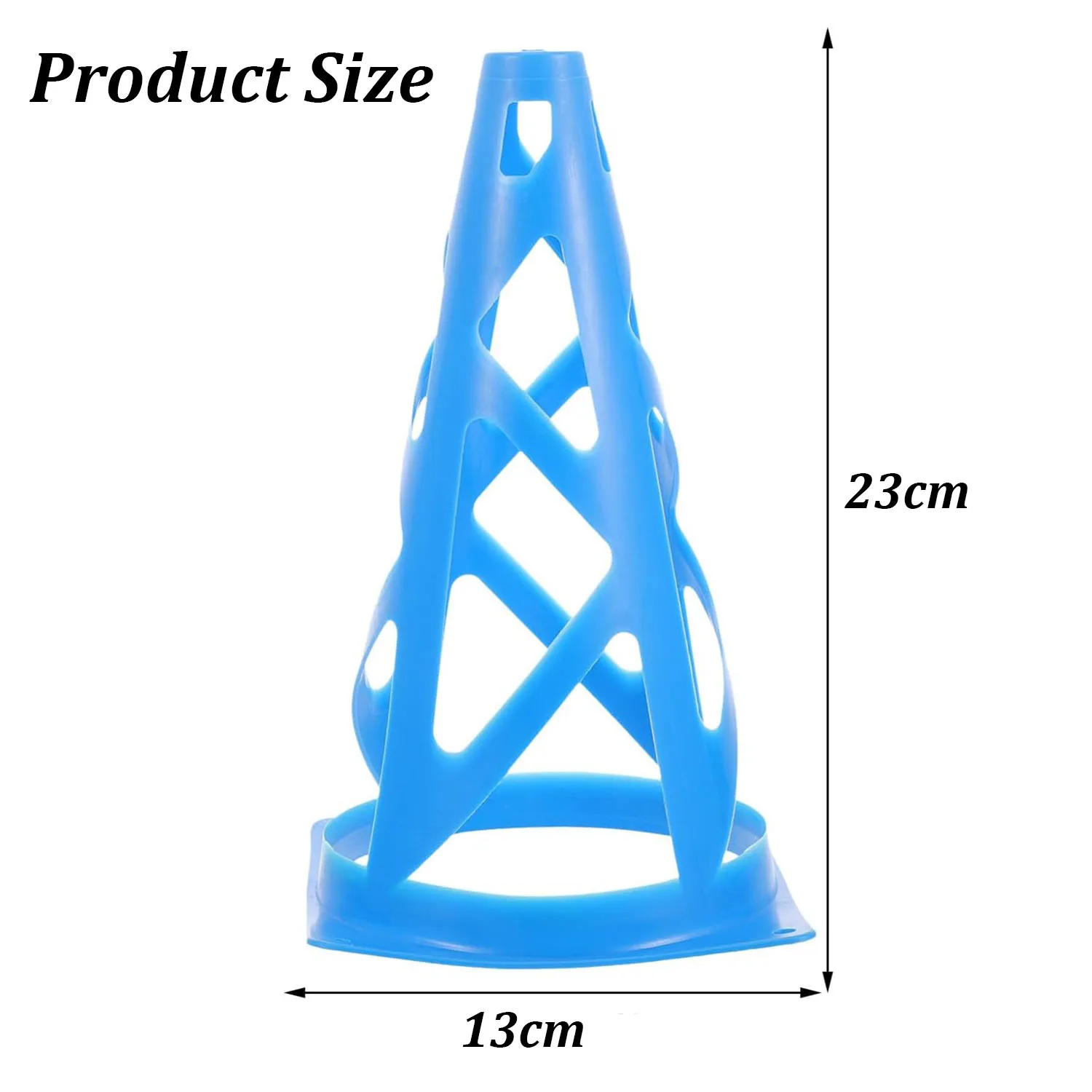 Cones de treinamento de futebol para crianças e adultos Marcadores de basquete, Field Marker Holder Cones, Speed Grab Brocas e Treinamento 10Pcs