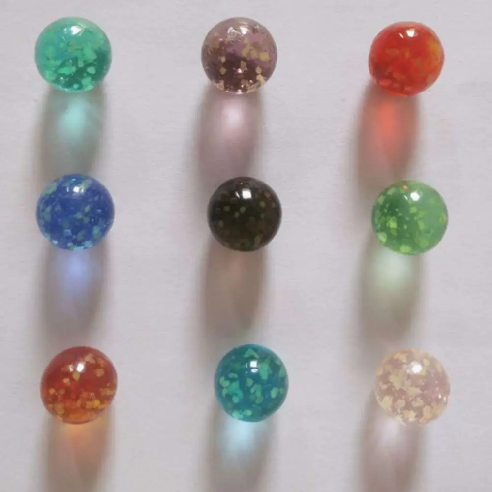 10 szt. Zabawka dla dzieci świecąca szklana kula 12mm kremowa konsola do gier maszyna do pinballa małe kulki dla bydła