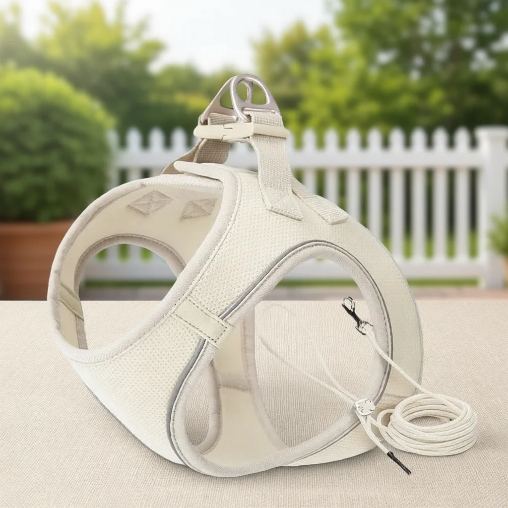 Dog Harness Leash Set for Small Medium Dog Adjustable Reflective Puppy Cat Harness pet Vest Chi... product image