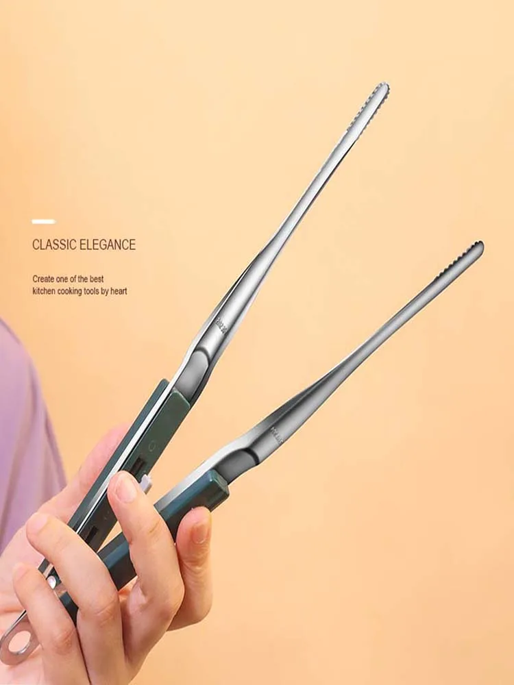 Pinces alimentaires 304, 1 pièce, pince à viande pour Barbecue, ustensiles de cuisine, pinces utilitaires, pince de service en acier inoxydable, ustensiles pour la cuisine