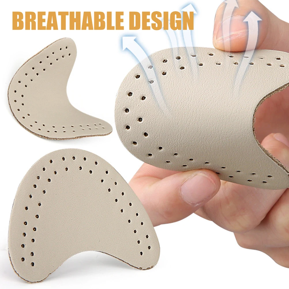 

8 Pairs Forefoot Pads High Heel Shoes Cushions Non Slip Inserts Cow Impact Resistant Lightweight Comfortable Material