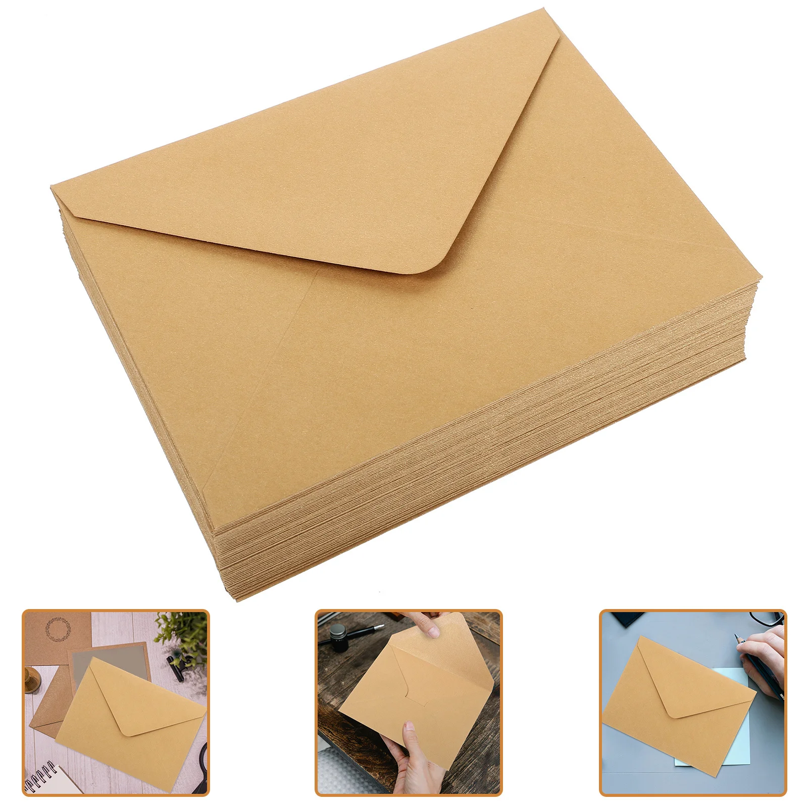 

50pcs Small Reply Card Retro Decorative Invitation Envelopes For Wedding Birthday Party Valentine Gift Packing Practical Letter