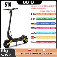 OOTD S10 Electric Scooter for Adults 1400W Motor 48V20AH Battery Off Road E-Scooter for Adults 10 Inch Foldable Electric Scooter