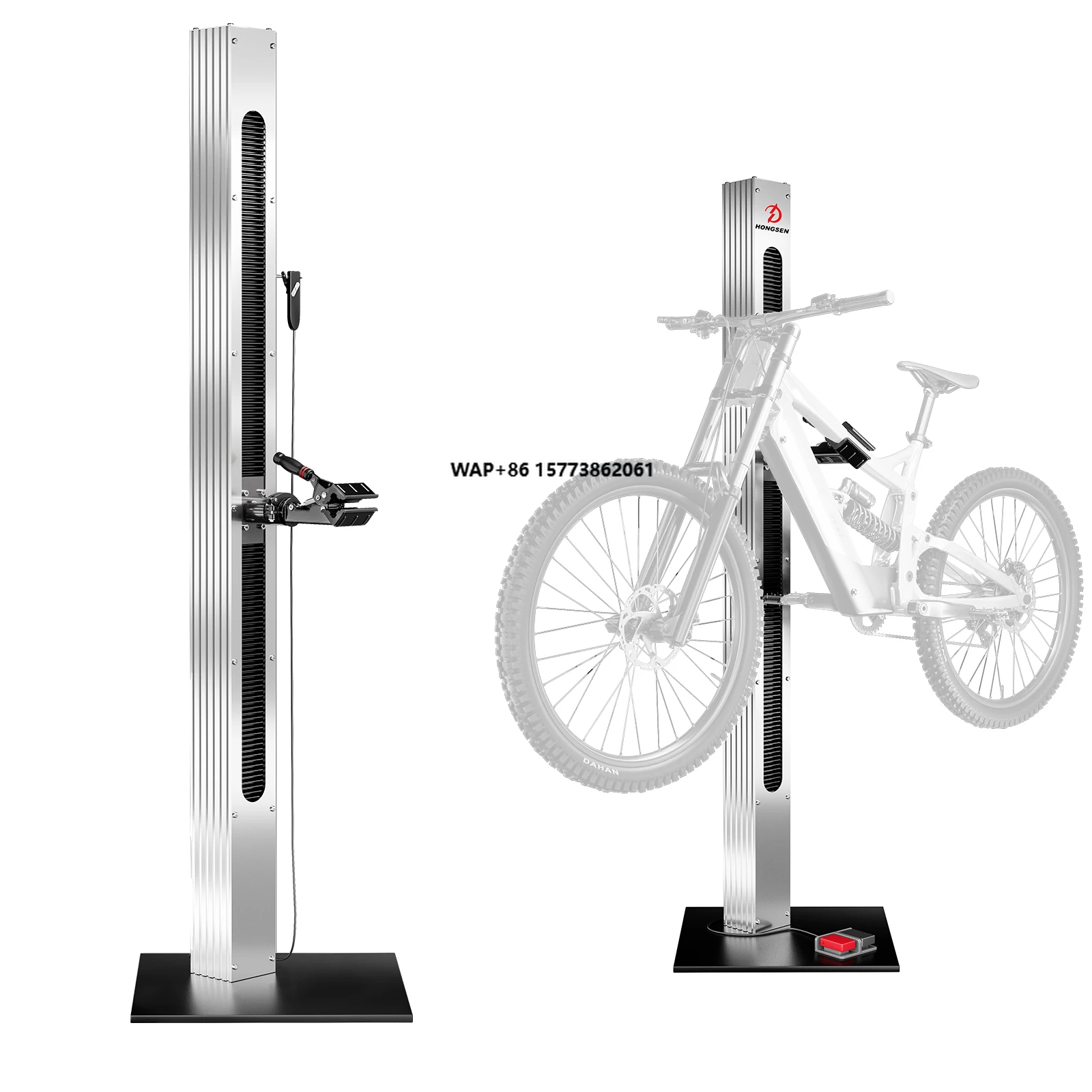 

Universal Auto-Rising Bike Rack 360 Rotating Head Repair Tool Heavy Load Electric Bicycle Repair Stand