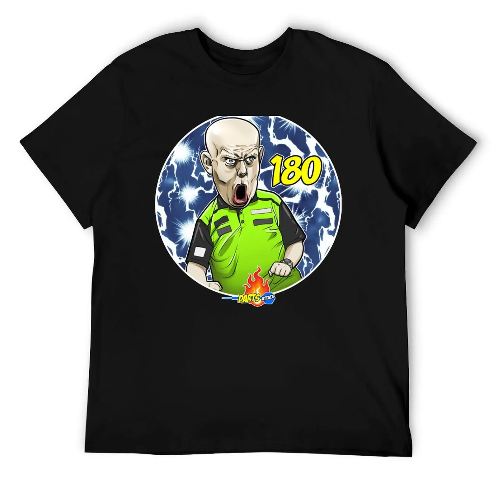 

Caricatura Van Gerven, by Darts Attack T-Shirt t shirt custom print g man t shirts for men T-Shirt
