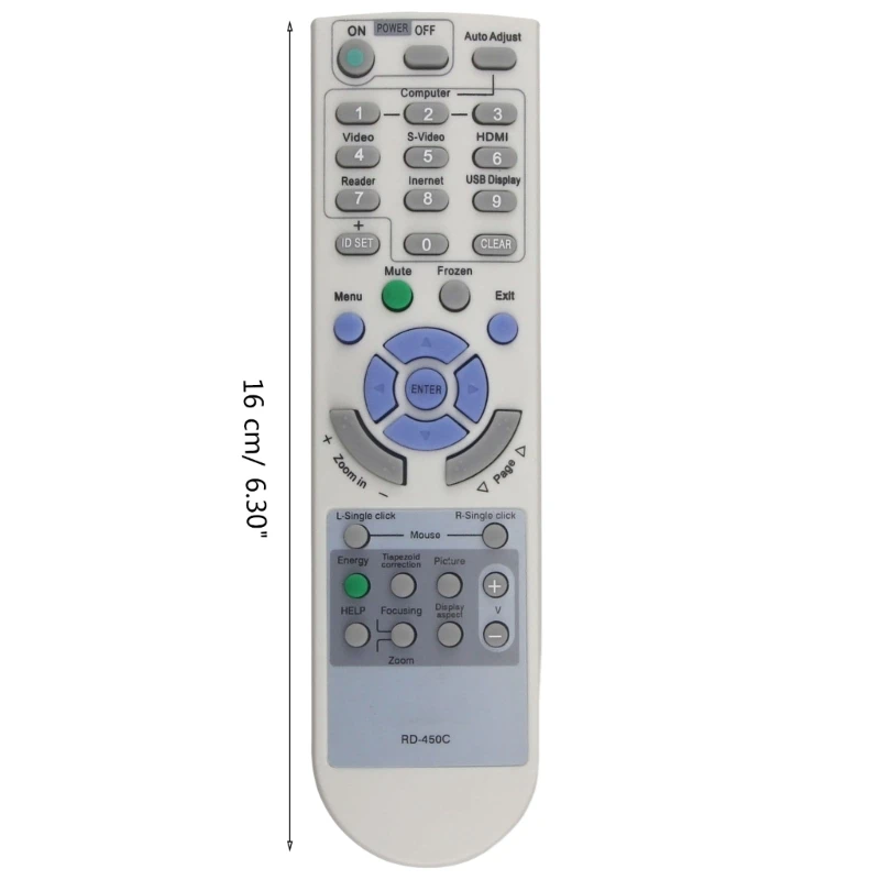 Reemplazo de Control remoto para proyector Nec, Rd-450c de larga distancia, envío directo
