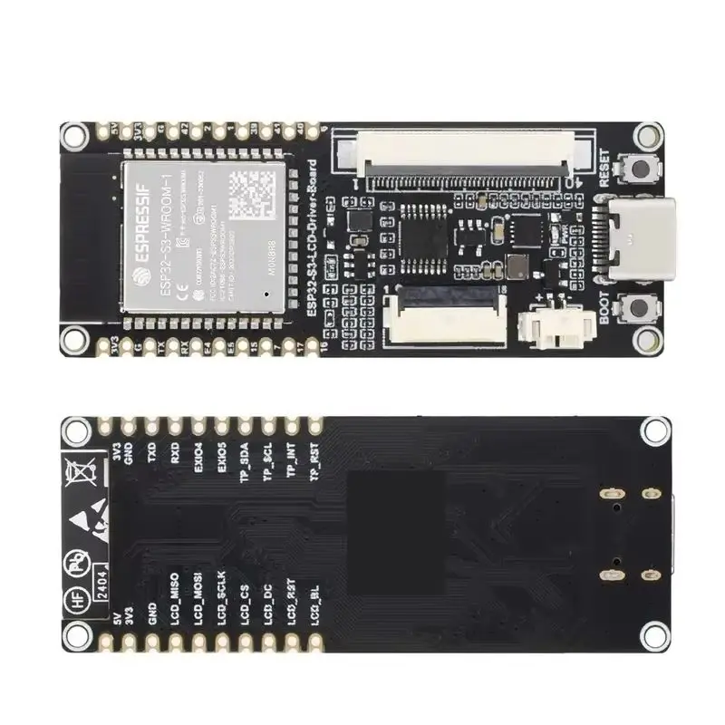 ESP32-S3 RGB LCD Driver Board 40Pin/18Pin Interface,Onboard ESP32-S3-WROOM-1 Module Support WiFi Bluetooth