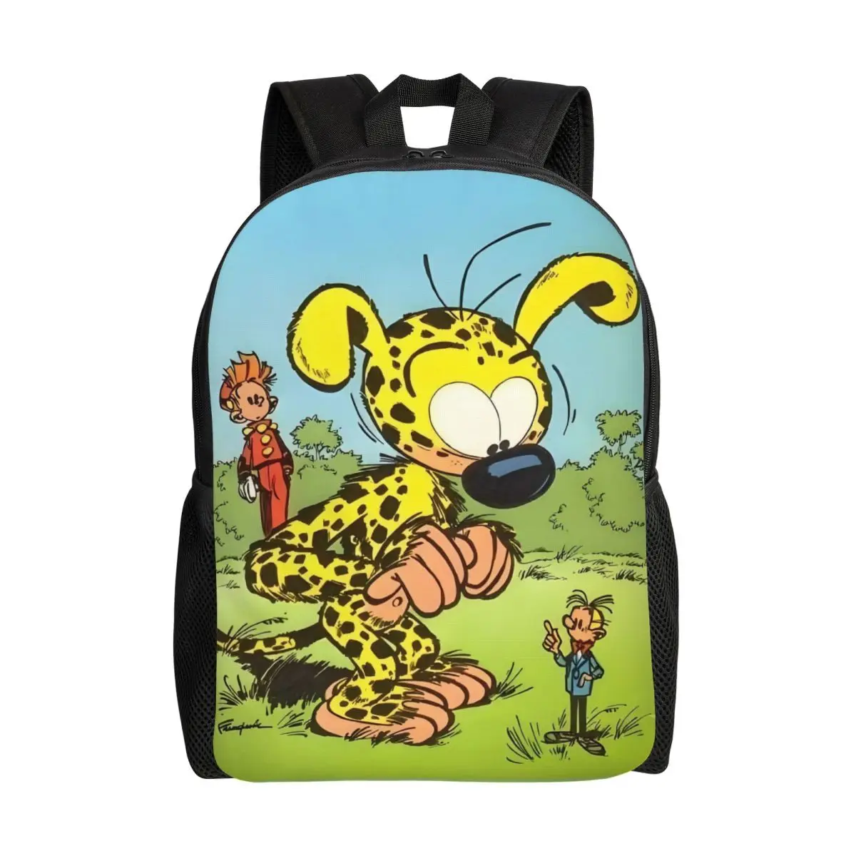 

Рюкзаки с комиксами Marsupilami на заказ для мужчин и женщин, школьная сумка для книг, подходит для 15-дюймовых ноутбуков, сумки Spirou & Fantasio