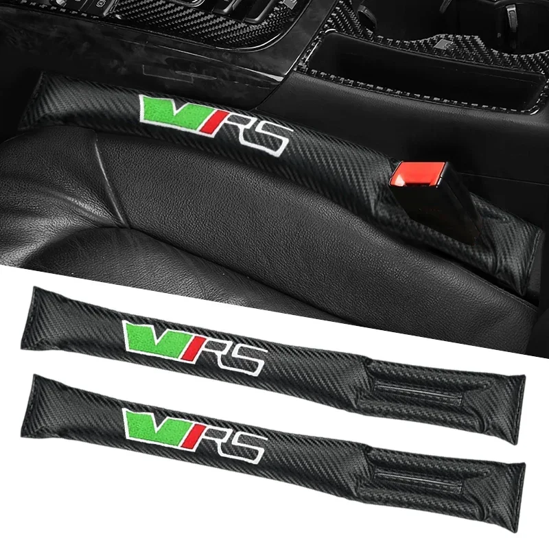 

1/2PC Leather Car Seat Gap Plug Filling Pad Auto Interior Decoration Accessories For Skoda Octavia VRS Rapid Kodiaq Fabia Superb