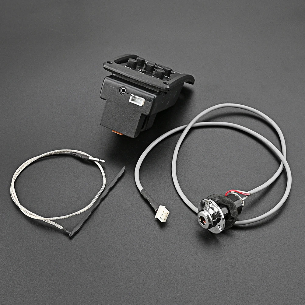 

Guitar Equalizer Acoustic Pickup Plastic Preamp Amplifier Electric Guitar Parts Sound Pickups Useful Accessories Lightweight
