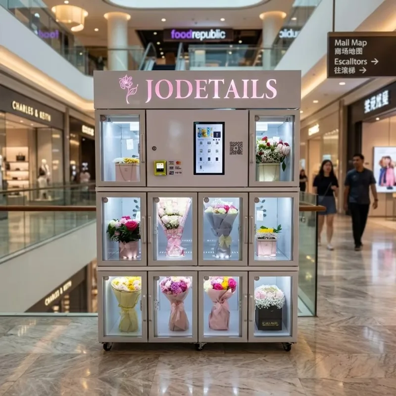 FL Customized Refrigerated Flower Vending Machine Fresh Keeping Flower vending Machine with Temperature Control