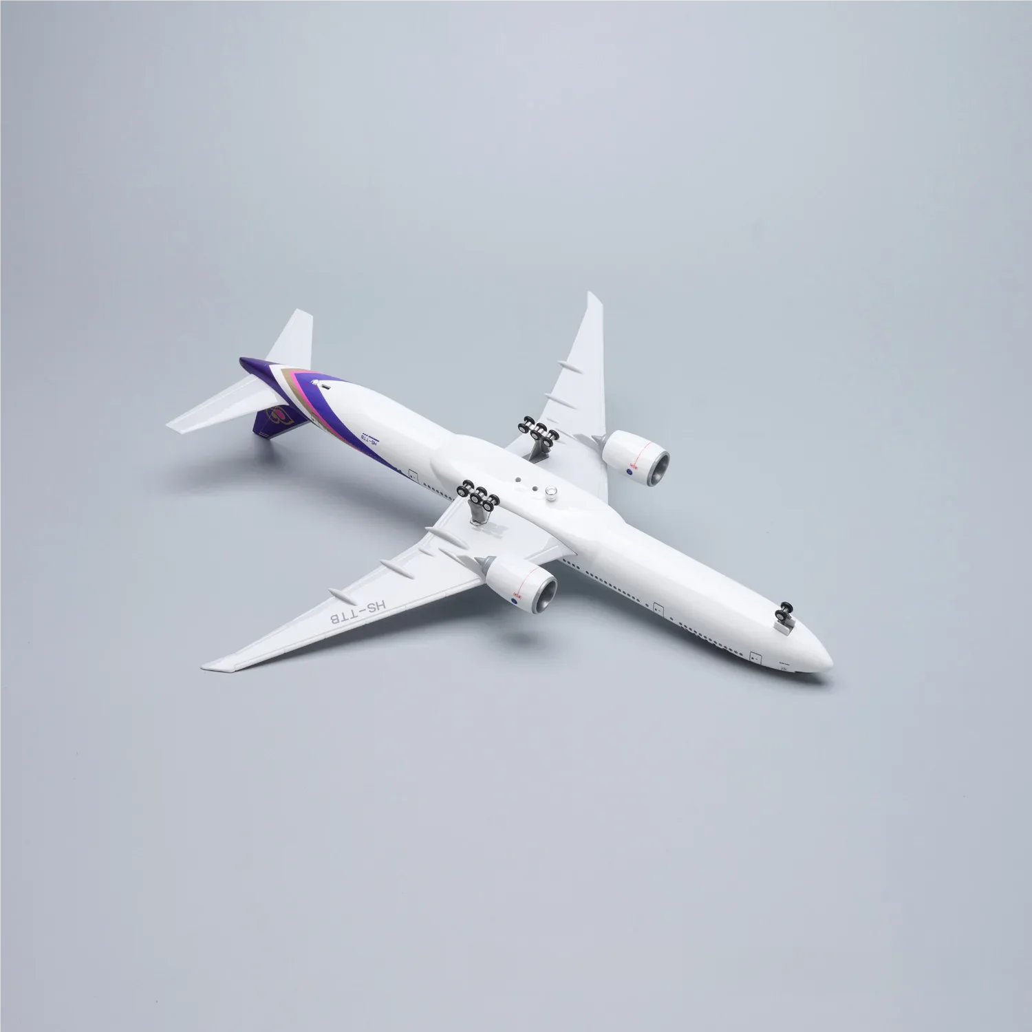 47cm Thai Airways B777 Resin Diecast Airplane Model Plane 1/157 Scale Aircraft With Stable Base For Aviation Hobby Or Decoration