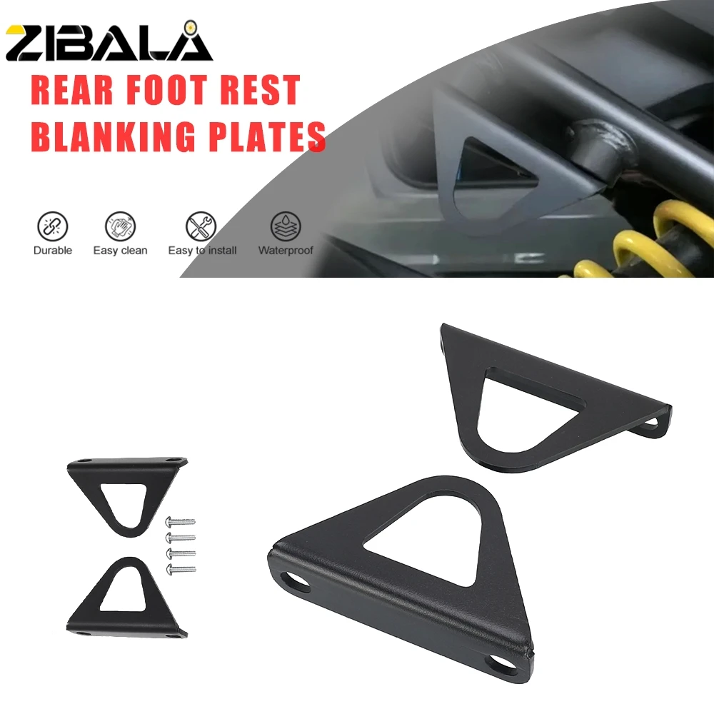 CB650R Rear Foot Rest Blanking Plates For HONDA CB650R CBR 650 R cb 650R 2019-2025 Racing Hook Footrest Motorcycle Acessories