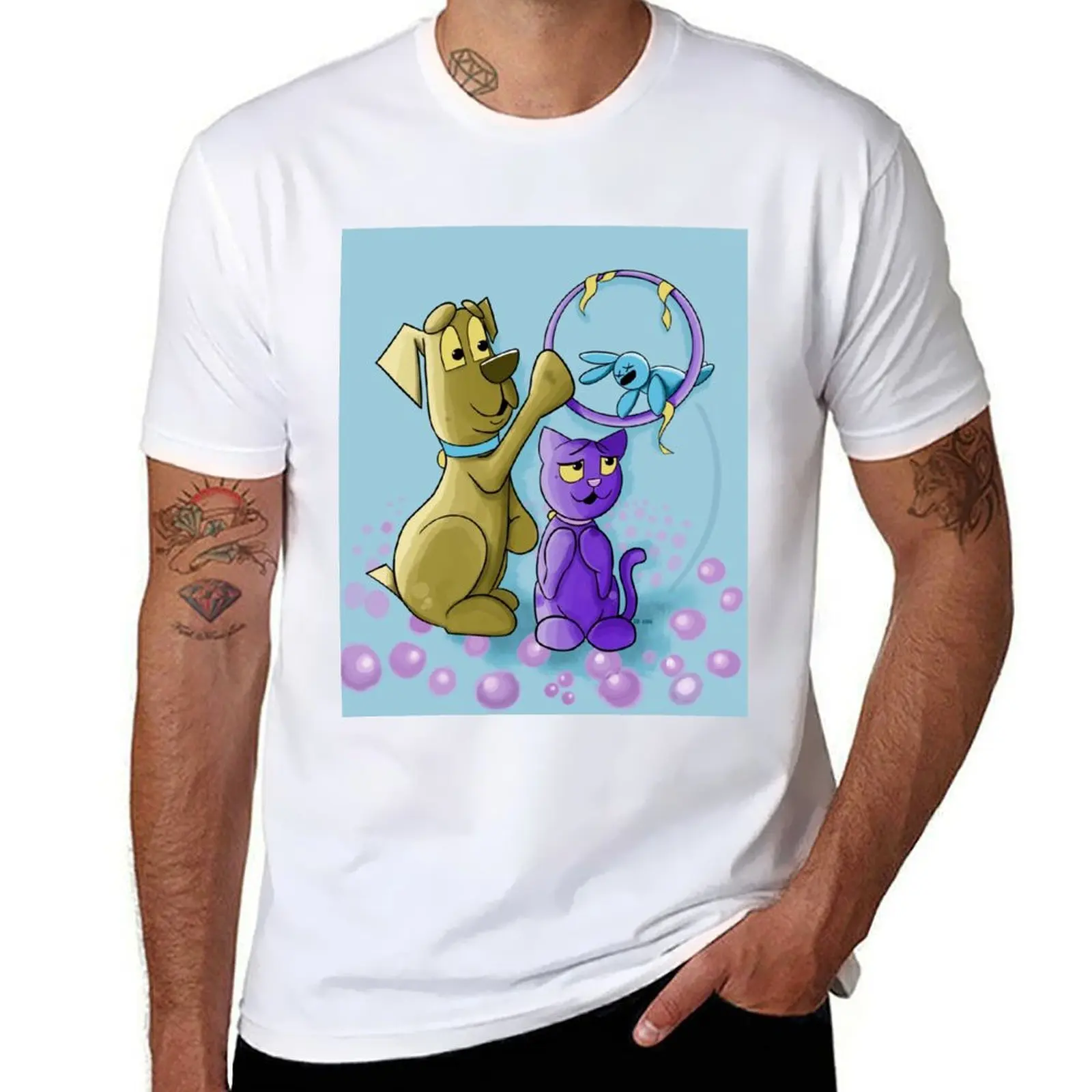 

Little Cat and Friends T-Shirt graphic t shirts for man man graphic t shirt T-Shirt