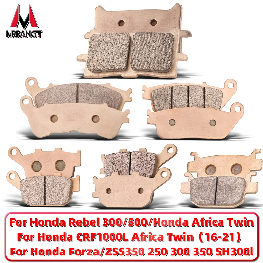 MRRANGT Kit de pastillas de freno de Metal sinterizado para Honda Rebel CM300 CM500 Africa Twin CRF1000L NSS350 Forza 250 300 SH300i delantero trasero
