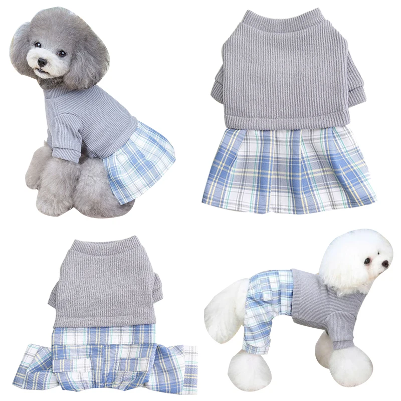

Couple Dog Clothes Dress Jumpsuit Winter Pet Clothing Boy Girl Dog Costume Puppy Skirt Pants Yorkie Chihuahua For Dog Sweater