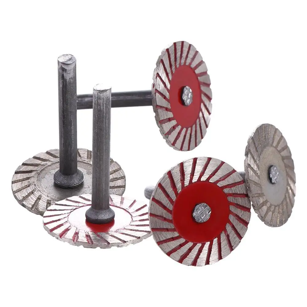 Mini Wheel Sandstone Saw Blades Carving with 6mm Shank Stone Carving Blades 40mm Thread Cutting Discs Carving Grinding tool