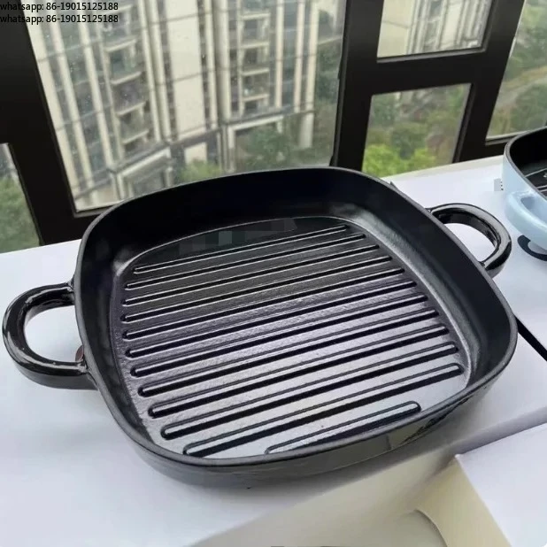 

2026 Factory Direct Sales Frying Pan High Quality Cast Iron Frying Non-stick Universal Steak Barbecue Frying Pan