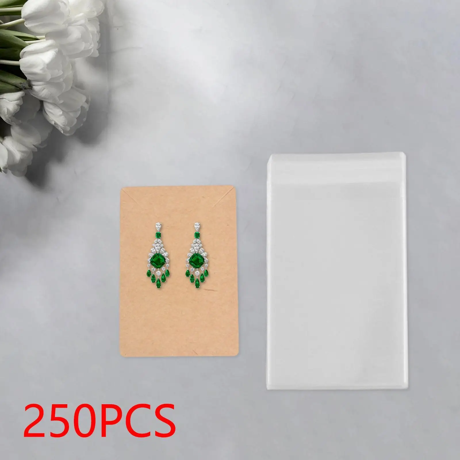 250x Earring Display Cards Jewelry Display for Apartment Home Jewellery Shop