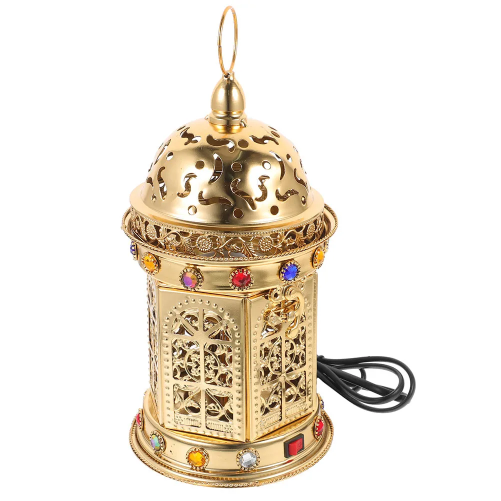 

Electric Incense Burner Arabic Style Plug-in Desktop Incense Stove Home Decor Aroma Censer Holder Safe No Open Fire