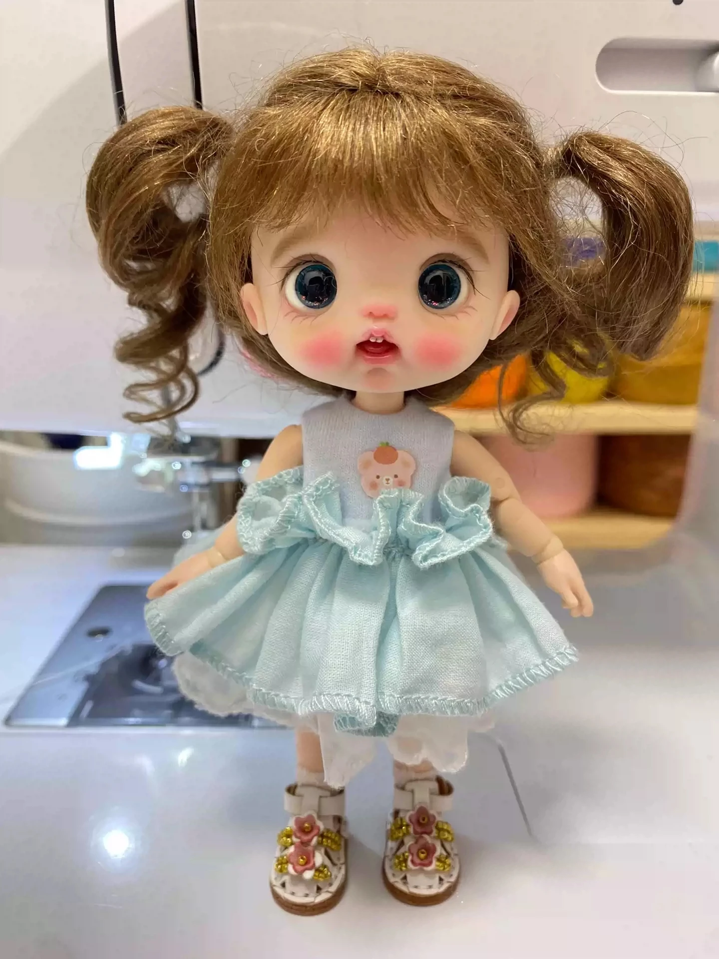 

Dula Doll Clothes Dress Double skirt hem vest skirt Ob11 gsc Doll Accessories
