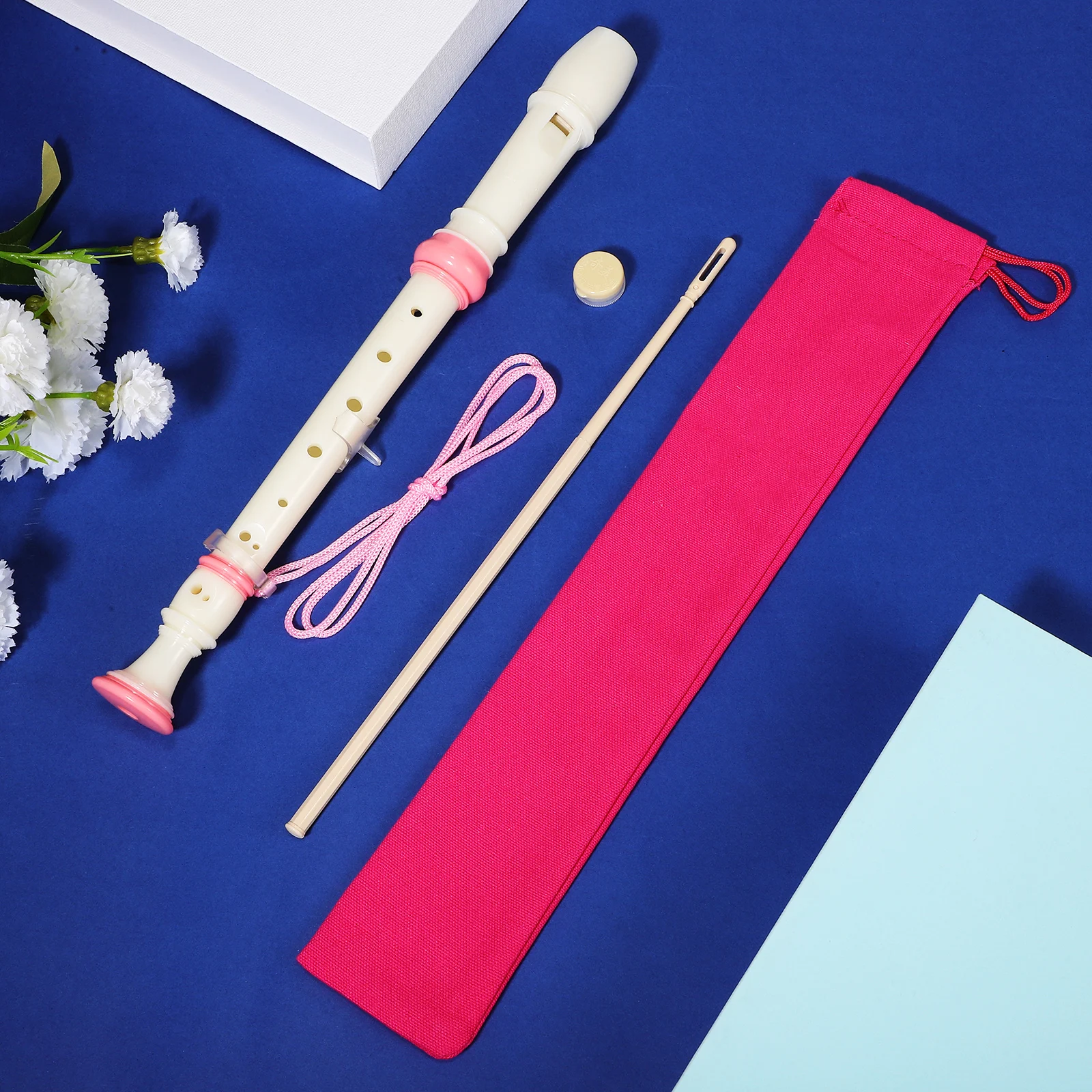 

2 pcs Soprano Recorder 8-Hole Lightweight Portable Practice For Beginners Adults Clear Sound Safe Material Music Instrument Gift