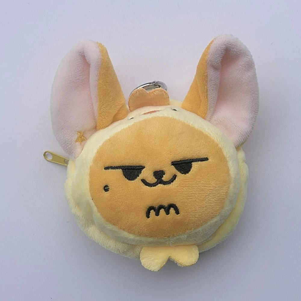 KPOP Soobin Beomgyu Hot Idols Cartoon Animals Plush Coin Pouch Pendant Yeonjun Taehyun Cute Fox Cat Purse Keyring Bag Decor Gift