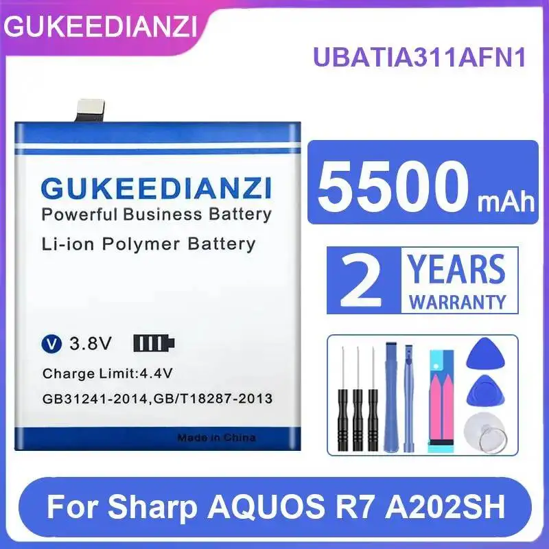 

Долговечная батарея для мобильного телефона Sharp Aquos R7 A202SH UBATIA311AFN1 5500 мАч, обеспечивающая стабильную работу