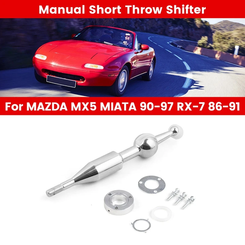 Car Manual Short Throw Shifter Quick Shift Kit For MAZDA MX5 MIATA 90-97 RX-7 86-91 Parts Accessories