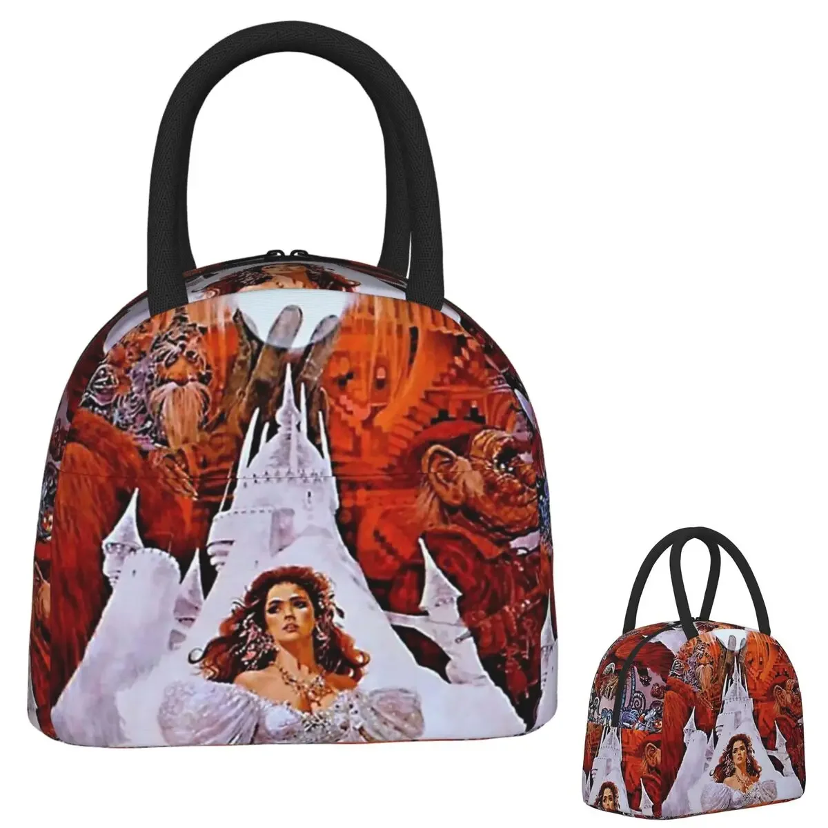 Labyrinth Movie Poster Insulated Lunch Bag for Women Children Portable Food Boxes Thermal Lunch Box Tote