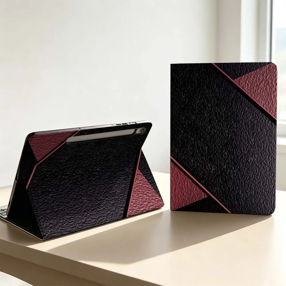 Cool Hexagonal Patterns Soft For Samsung Galaxy Tab S11 S10 S9 S8 S7 S6 A9 A8 A11 Lite FE Plus Pen Tray Tablet Case