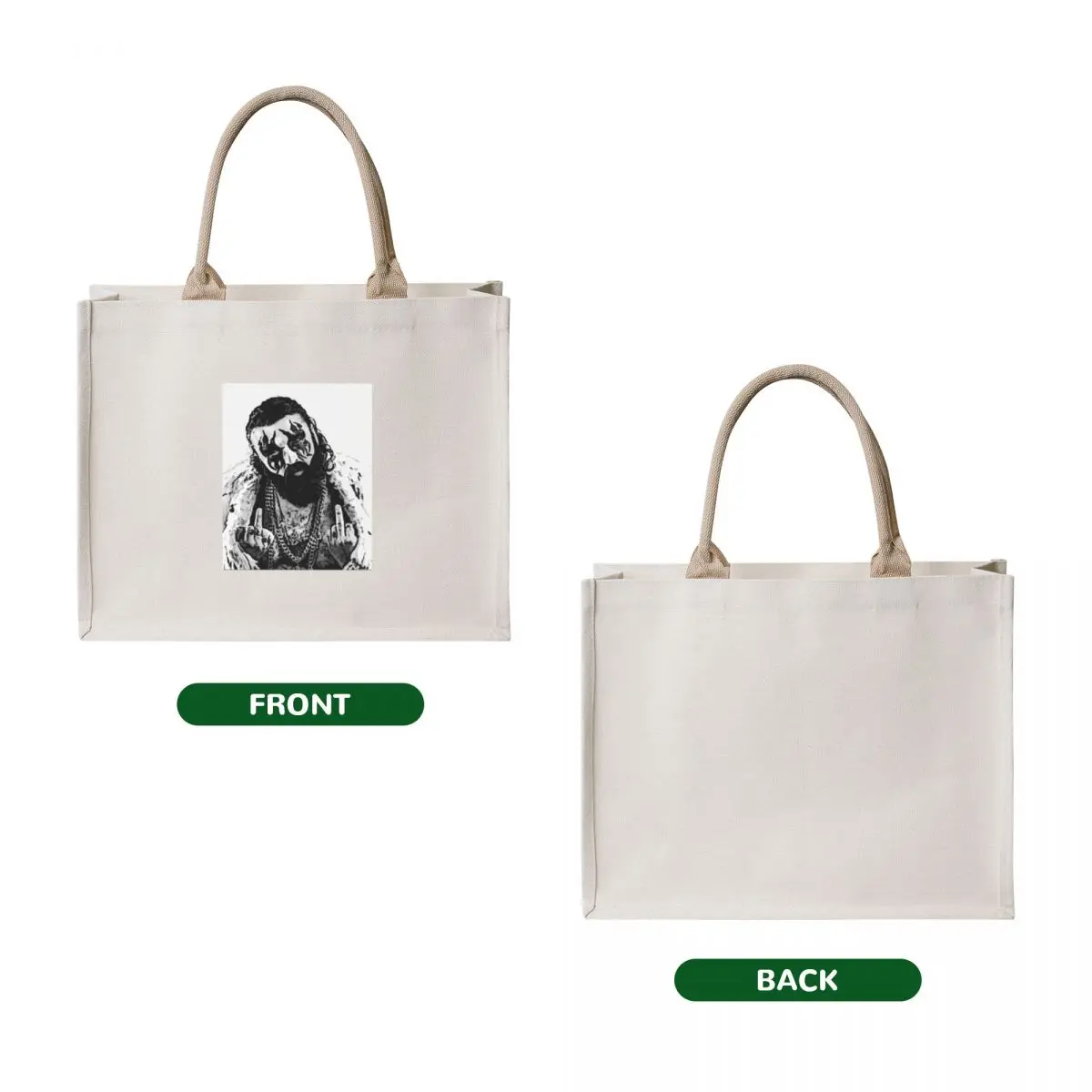 Hank von Helvete punk Tote Bag Portable shopping bag custom bags Handbags women