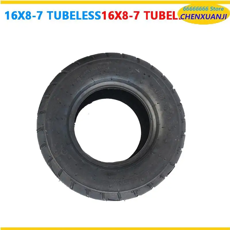 

Обновите свой квадроцикл с помощью бескамерных шин 16x8.00-7, превосходная вакуумная конструкция для картов и четырехколесных транспортных средств