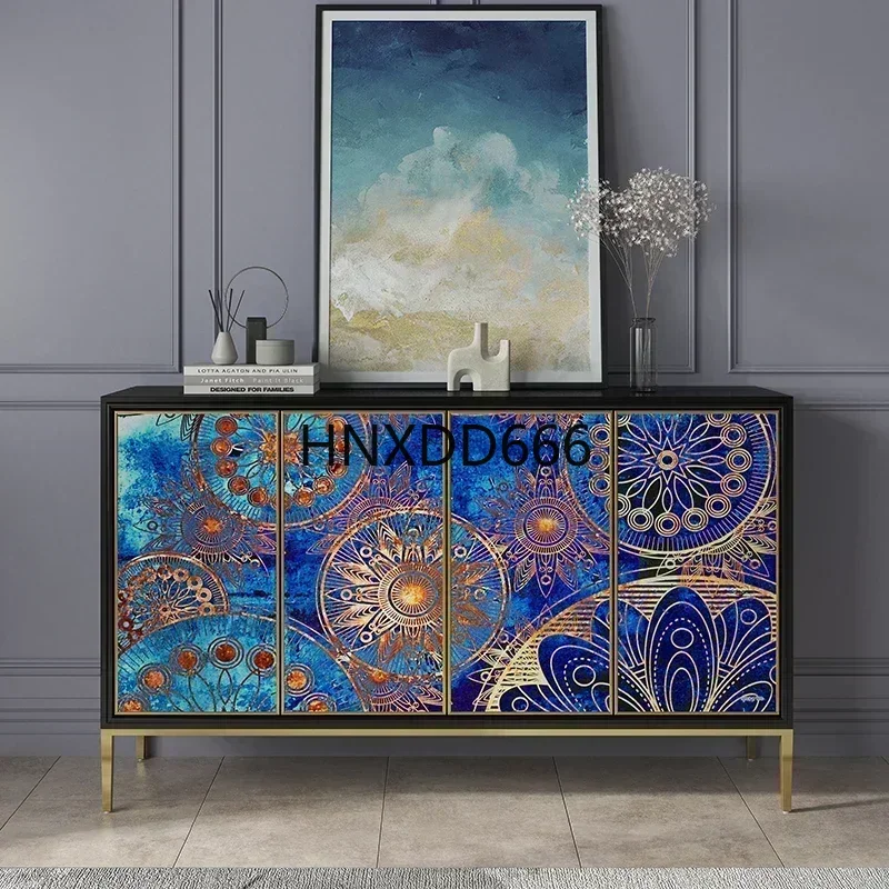 Home Sideboard Living Room Locker Solid Wood Decoration Light Luxury Shoe Cabinet Integrated Hallway