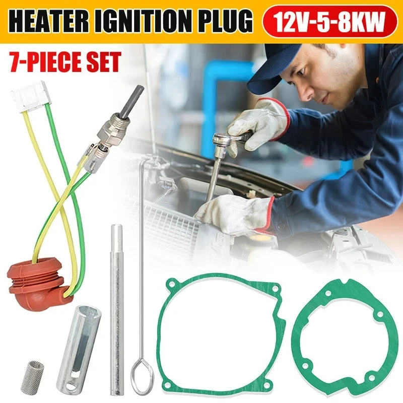 

Glow Plug Repair Kit 12V 2KW 5KW Air Diesel Parking Heater Repair Parts Car Truck Boat Removal Fitting Tool Maintenance Kit